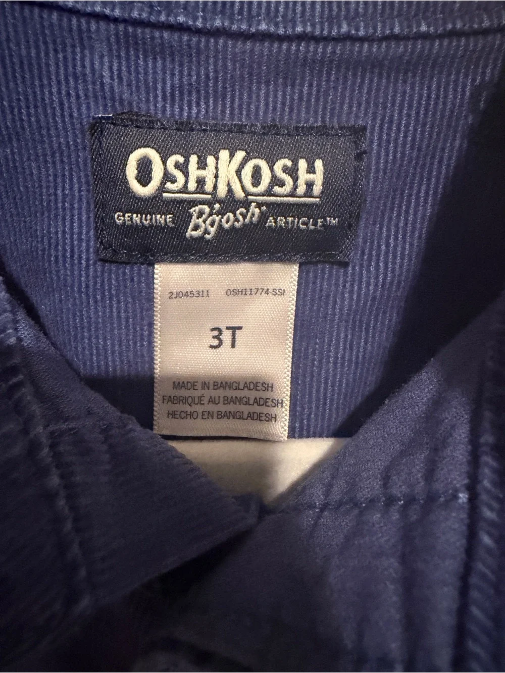 OshKosh & Cat & Jack Boys Button Up Shirts 3T Blue Green Plaid Bundle
